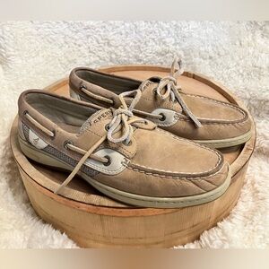 Women's Sperry Top-Sider Angelfish Boat Shoes Linen/Oat Sz 7M